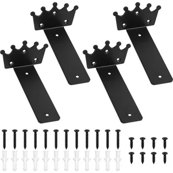 Madlo do koupelny 4 ks odolných držáků polic, 15cm