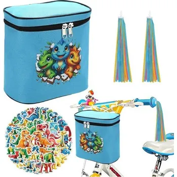 brašna na kolo Dětský košík na kolo – brašna na řídítka pro děti, přední košík na dětská kola, brašna na řídítka s