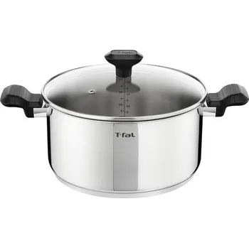 Poklice Zapékací pekáč Tefal Comfort Max 24 cm + skleněná poklice, Indukce, Vysoce kvalitní nerezová ocel,