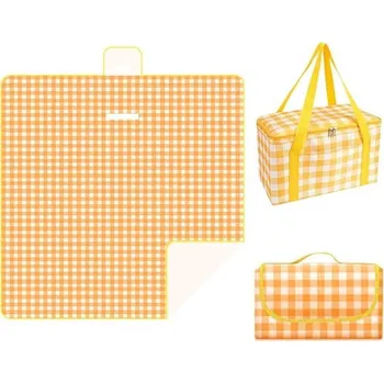 Hračka pro kojence Pikniková kostkovaná deka