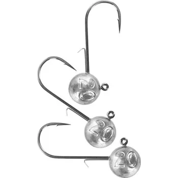 Umělá nástraha Kulaté jigové hlavičky, sada rybářských jigových hlaviček na štiku, candáta a okouna, 3 ks, 5 cm 20