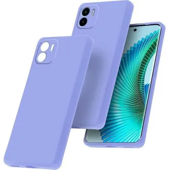 Pouzdro na mobilní telefon Silikonový kryt BEEJTUNY pro Xiaomi Redmi A1/ Redmi A2 fialový, ochranný kryt z tekutého silikonu,