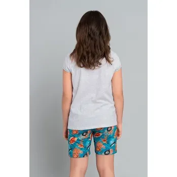 Dívčí pyžamo Dívčí pyžamo Italian Fashion Oceania - krátké Světle šedá 6 let