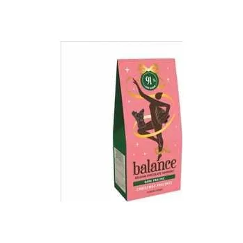 Čokoláda Balance Čokoláda Stevia vánoční figurky hořké praliné bez přidaného cukru 100 g