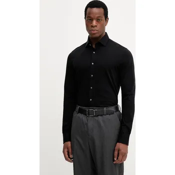 Pánská košile Michael Kors bavlněná košile MD0MD91392 černá 99X, vel. 39