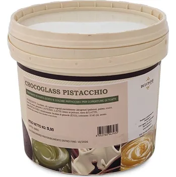 Poleva Dulcistar Poleva dortová Chocoglass (pistáciová) 5 kg/kbelík