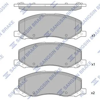 Brzdová destička Sada brzdových destiček, kotoučová brzda Hi-Q SP1819
