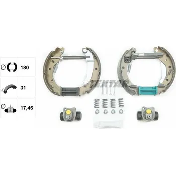 Brzdová čelist Sada brzdových čelistí TEXTAR 84054000