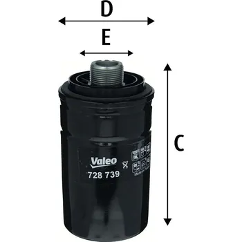 Filtr do auta Olejový filtr VALEO 728739