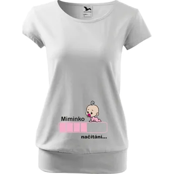 Těhotenské tričko - Načítání Holčička Barva: Fialová, Velikost: S