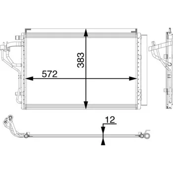 Výparník klimatizace Kondenzátor, klimatizace MAHLE AC 55 000P