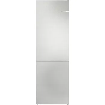 Lednice Kombinovaná chladnička s mrazákem Bosch KGN362LDF 321 l NoFrost LED 186x60 cm, vzhled kovu