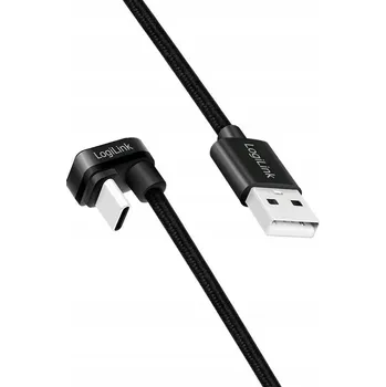 Datový kabel Kabel Logilink USB - USB typ C 3 m černý