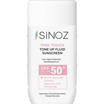 Přípravek na opalování Sinoz - Pink tónovací fluid na opalování SPF50+ / PA++++, 50 ml