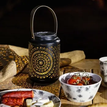 Zahradní dekorace Dekorativní solární kovová lucerna