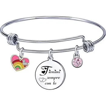 Náramek LUODAN Náramek pro páry, Valentýnský náramek, pro přítelkyni "Vždy mě u sebe" Náramek s motivem