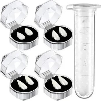 Party dekorace Upíří tesáky na cosplay, 4 velikosti zubů