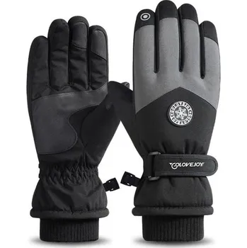 Abcsea 1 pár zimních teplých rukavic, dotykové zimní rukavice, nepromokavé zimní rukavice,