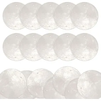 Ruční pumpa Přírodní perleťové disky ARCPNRT 5 x 5 cm