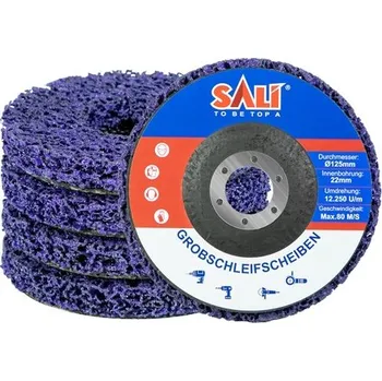 Stojan na brusku SALI 125mm CSD brusné kotouče pro úhlovou brusku, 5dílná sada čisticích kotoučů, hrubý čisticí