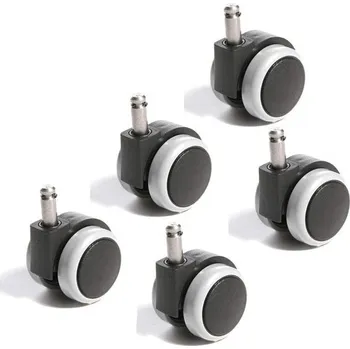 Sada koleček pro kancelářské židle Topstar, 5 kusů, 6990-3, velikost představce 10 mm / průměr 55 mm