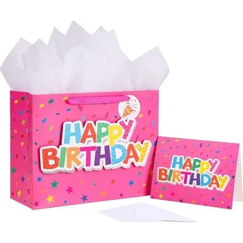 Party dekorace Dárková taška Holijolly k narozeninám 33cm