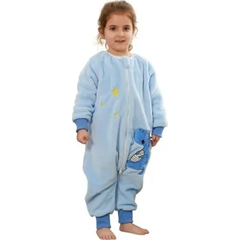 Zavinovačka HAHASHOW Dětský zimní spací pytel s nožičkami Flanelový spací pytel s dlouhým rukávem Spací pytel s