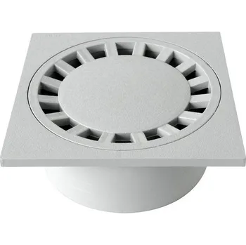 Kryt sifonu First Plast CHPVC20G z PVC, šedý, 200x200 mm