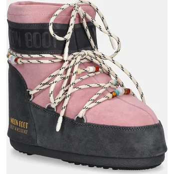 Dámská obuv Sněhule Moon Boot MB X GIR ICON LOW SUEDE BEADS 80D1409730.HJ05 růžová 30X, EUR 42/44