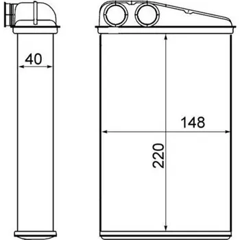 Výměník tepla Výměník tepla, vnitřní vytápění MAHLE AH 17 000S