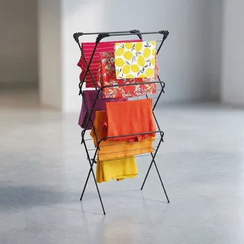 Sušák na prádlo Balkonový sušák Tadar Marry III 64 x 45 x 136 cm černý tříúrovňový