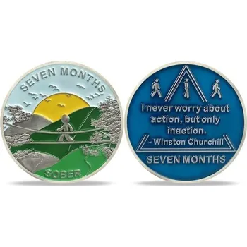 Pořadač na recepty AtSKnSK 7měsíční mince na střízlivost