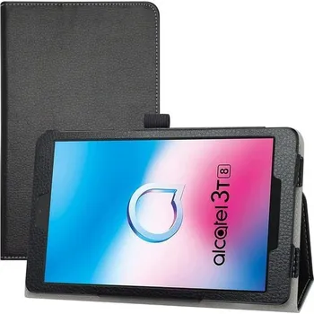 Příslušenství pro tablet Pouzdro LIFANG pro Alcatel 3T8, tenké pouzdro z pudrové kůže a skládací stojánek, ultratenké a