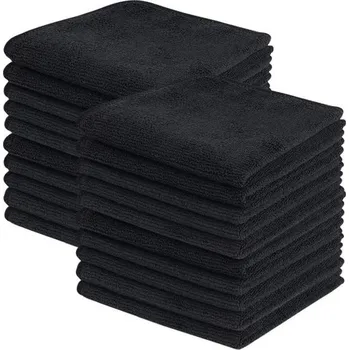 Chňapka KinHwa utěrky z mikrovlákna černé, čisticí utěrky do kuchyně, čisticí utěrky, utěrky na nádobí,