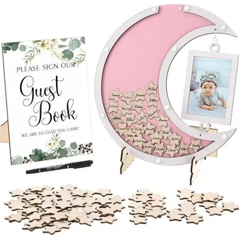 Kniha hostů Filhme pro křtiny s fotorámečkem