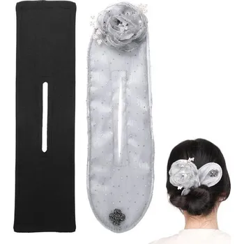 Čelenka 2dílný nástroj na výrobu drdolů, natáčka na květinový drdol, nástroj na výrobu drdolů do vlasů,