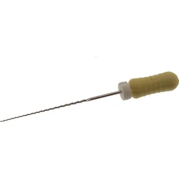 Medin a.s. H-File 020 L21 Hedström pilník ISO 020, 21 mm (žlutá rukojeť) pro efektivní tvarování kořenových kanálků