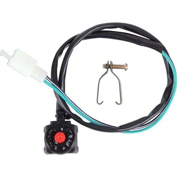 Kolo pro motocykl GOOFIT 22mm dvojitý uzamykatelný vypínač s klaksonem a náhradní tlačítko pro motocykl, motorku,