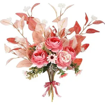 Zahradní dekorace Kytice Sandiyago, dekorace z umělých květin, svatební kytice, umělé květiny, dekorace z rostlinných