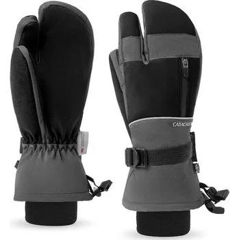 Lyžařské rukavice Caracaleap pro muže a ženy, 3prstové rukavice, nepromokavé zimní rukavice na