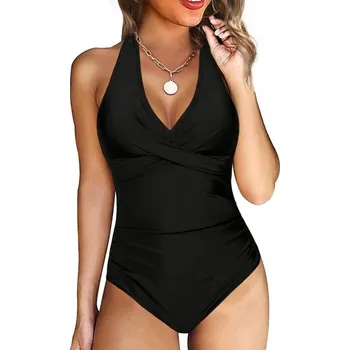 Dámské plavky Jednodílné plavky Baynetin černé vel. XL