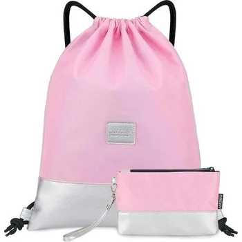 Školní batoh LIVACASA sportovní taška se stahovací šňůrkou a vnitřní kapsou na zip, sportovní cestovní taška,