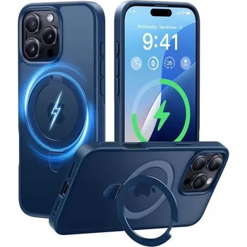 Pouzdro na mobilní telefon Pouzdro CASEKOO MagicStand pro iPhone 16 Pro Max s MagSafe [neviditelný stojánek] [vojenský