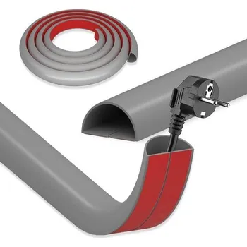 DIKARIYA Malý kabelový kanál Samolepicí, Flexibilní Podlahový Kabelový Můstek Kryt Kabelového