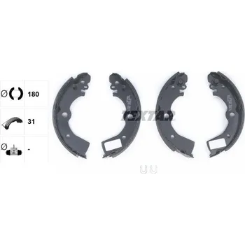 Brzdová čelist Sada brzdových čelistí TEXTAR 91045300