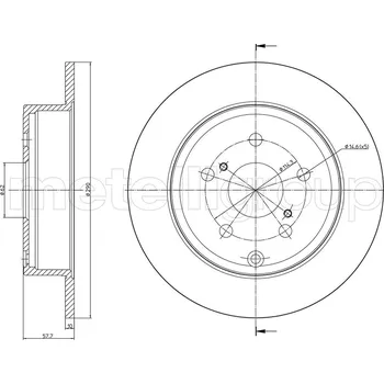 Auto-moto Brzdový kotouč METELLI 23-0771C