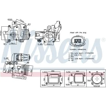 Ventil palivového systému AGR-Ventil NISSENS 98387