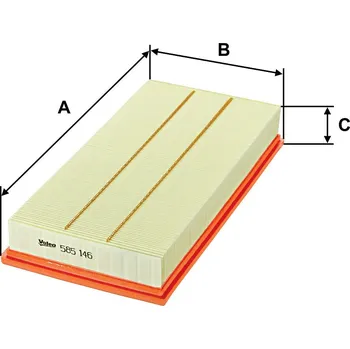 Filtr do auta Vzduchový filtr VALEO 585146