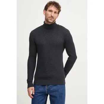 Pánský svetr Bavlněný svetr Lindbergh 30.804052A.DK.NAVY.ME námořnická modř 59X, vel. XXL