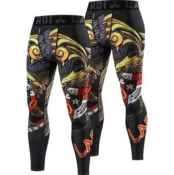 Pánské plavky Pánské kompresní legíny LAFROI YSK08 (královská barva x2,MD) – 2 ks